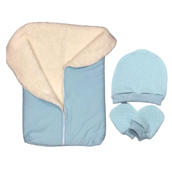 Kit Saída de Maternidade Bebê - Saco de Dormir, Touca e Luvas 100% Algodão para Recém-Nascido - Image 8