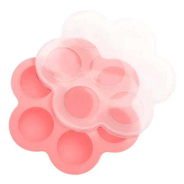 Porta Pote Papinha Recipiente Fundo De Silicone Com 6 Divisórias e tampa para introdução alimentar - Image 4