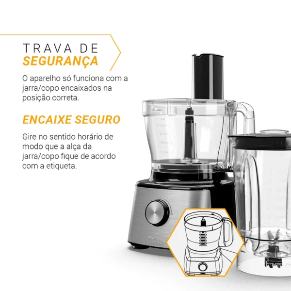 Multiprocessador Philco 5 em 1 800W All In One Citrus - Image 4